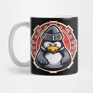 cartoon emperor penguin Mug